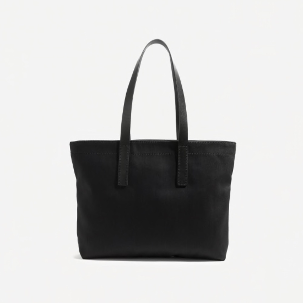 Everlane The Twill Zip Tote Black